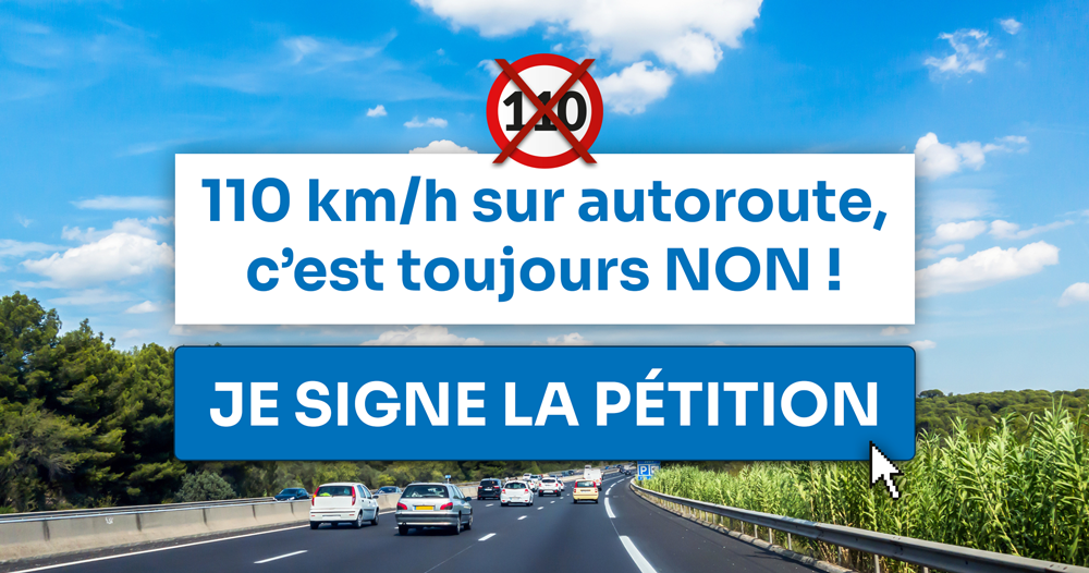 petition contre 110 kmh autoroute