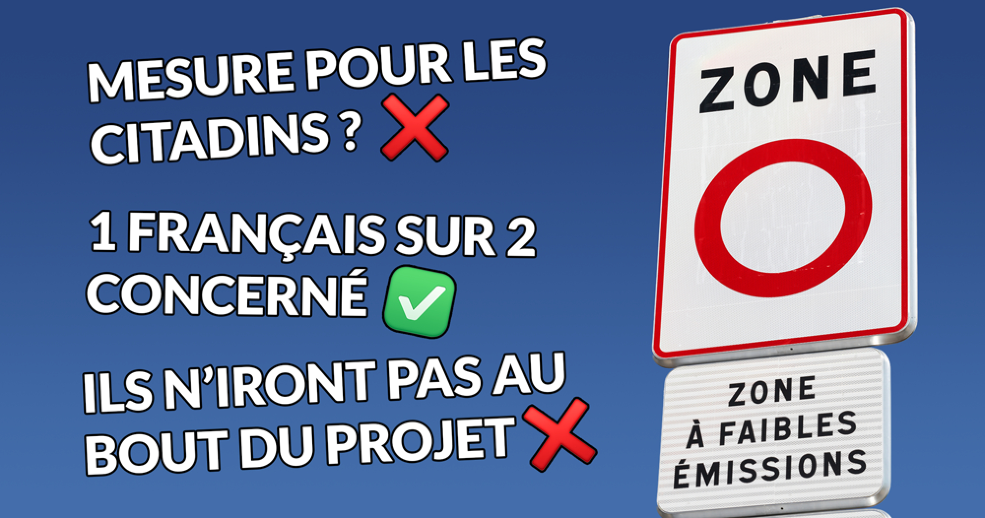 Le Vrai/Faux des ZFE, qui prouve que vous êtes TOUS potentiellement concernés par la mesure