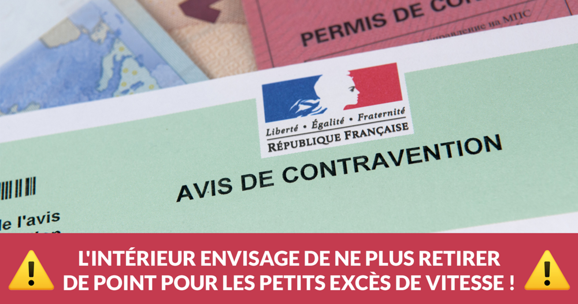 Le Gouvernement songe à ne plus retirer de point pour les petits excès de vitesse !