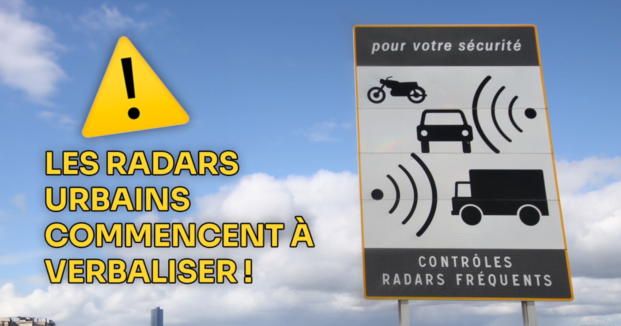 Les radars urbains vont commencer à sévir !