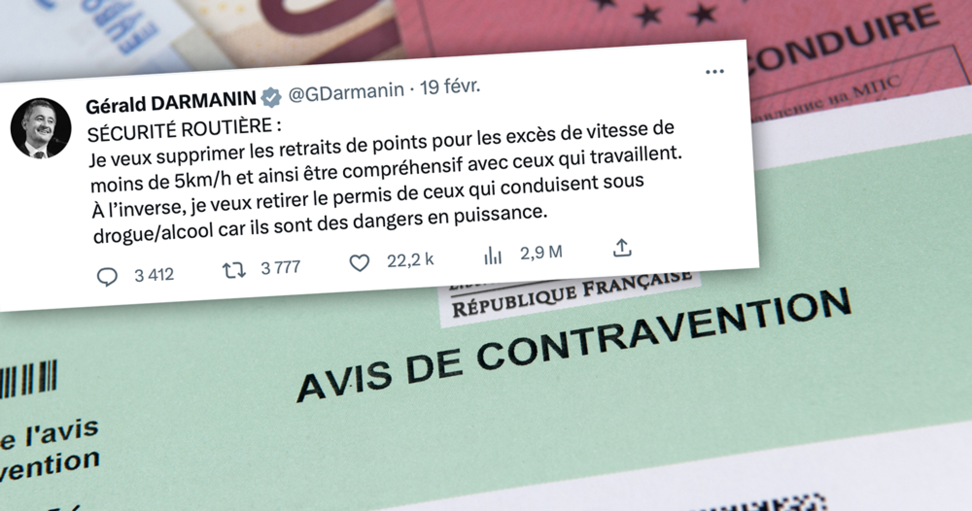 Fin du retrait de point pour les petits excès de vitesse : une première étape !