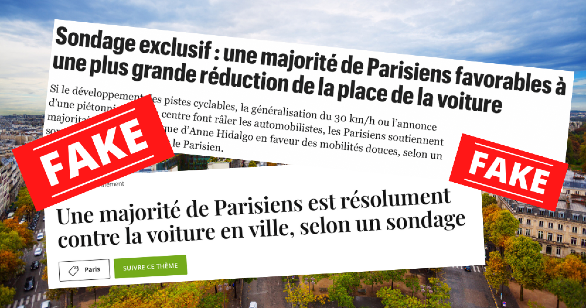 Une majorité de Parisiens favorables à davantage de réduction de la place de la voiture, vraiment ?